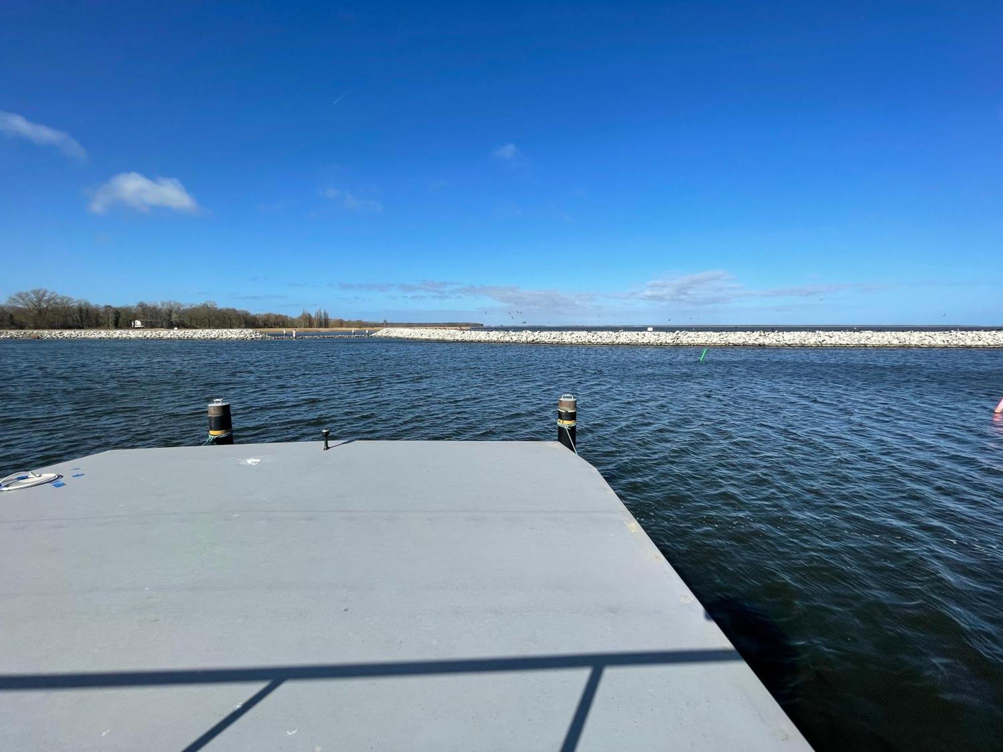 Hausboot Fjord Baltica Mit Dachterrasse In Barth Hotell Exteriör bild