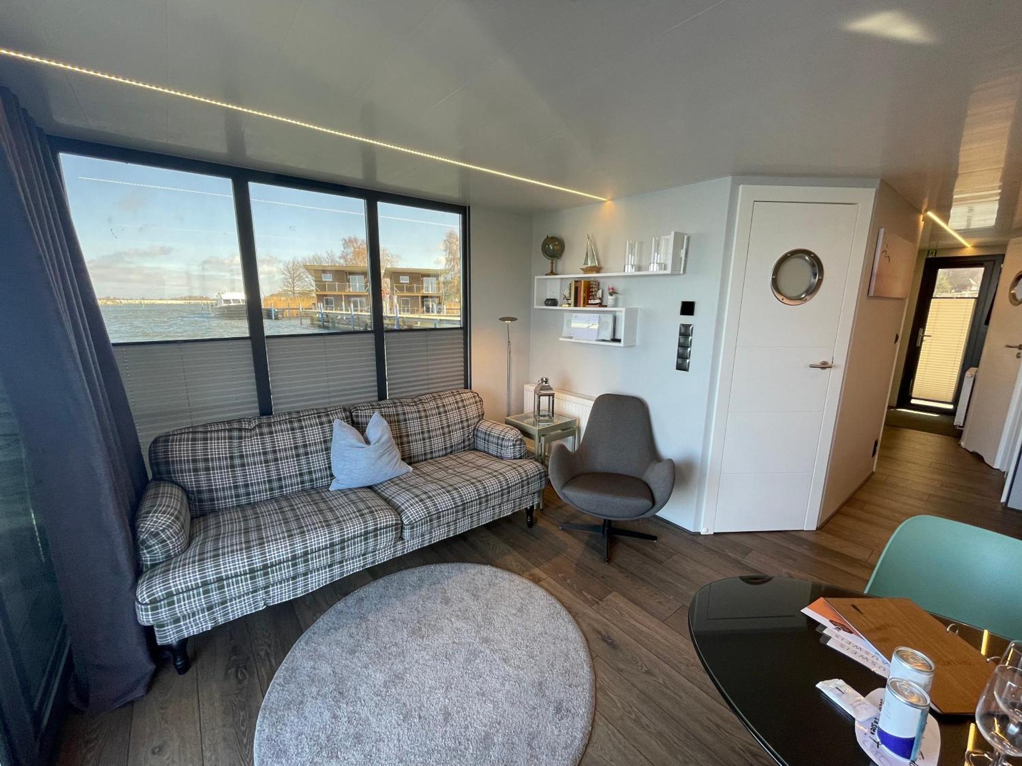 Hausboot Fjord Baltica Mit Dachterrasse In Barth Hotell Exteriör bild