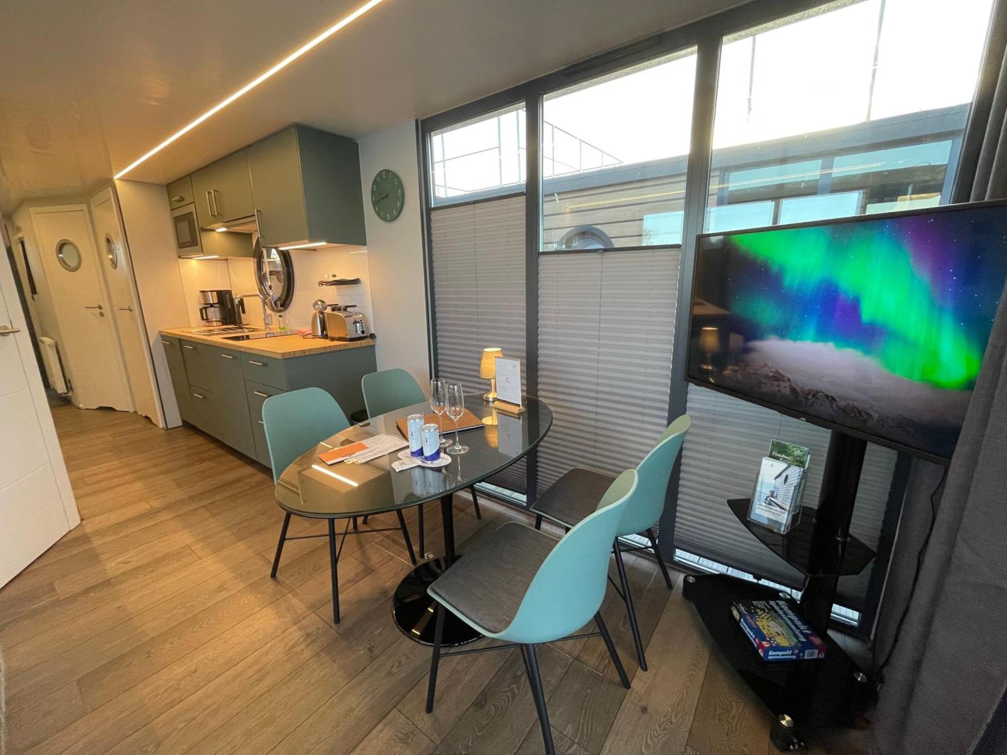 Hausboot Fjord Baltica Mit Dachterrasse In Barth Hotell Exteriör bild
